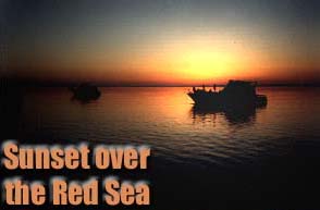 Sunset over the Red Sea